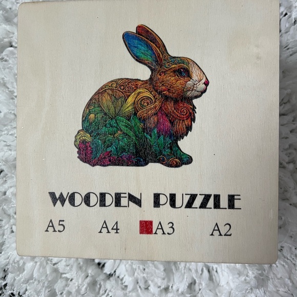 crafthub Other - Vibrant Rabbit Wooden Puzzle